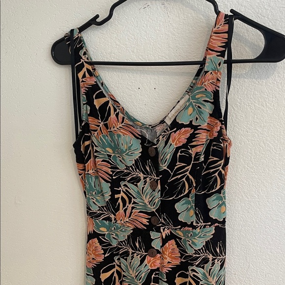 Tropical Leaf Print Midi Dress - Picture 4 of 7